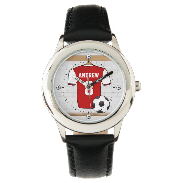 Personalisiertes Fußballspiel Armbanduhr (Vorderseite)