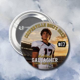 Personalisiertes Fußballspieler-Foto Button