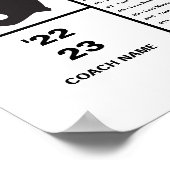 Personalisiertes Fußballteam Poster (Ecke)