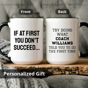 Personalisiertes Fußballtrainer-Geschenk, Fußball- Tasse