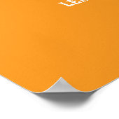 Personalisiertes Fußballtrikot Name & Nummer Poste Poster (Ecke)