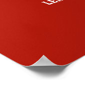 Personalisiertes Fußballtrikot Name & Nummer Poste Poster (Ecke)