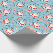 Personalisiertes Fußballweihnachtsgeschenk Geschenkpapier (Ecke)