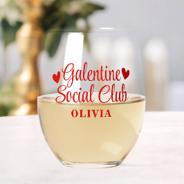 Personalisiertes Galentinisches Gastgeschenk-Gesch Weinglas Ohne Stiel