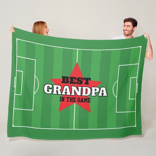 Personalisiertes Game Soccer-Geschenk am Besten Fleecedecke (Beispiel)