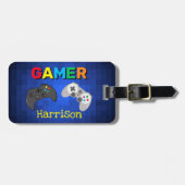 Personalisiertes Gamer-Videospiel Gepäckanhänger (Vorderseite horizontal)