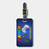 Personalisiertes Gamer-Videospiel Gepäckanhänger (Vorderseite vertikal)
