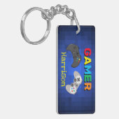 Personalisiertes Gamer-Videospiel Schlüsselanhänger (Vorderseite links)