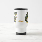 Personalisiertes Gänseblümchen-Monogramm Anfangsbu Reisebecher (Mittel)