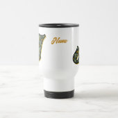 Personalisiertes Gänseblümchen-Monogramm Anfangsbu Reisebecher (Mittel)