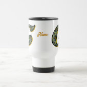 Personalisiertes Gänseblümchen-Monogramm Anfangsbu Reisebecher (Mittel)