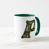 Personalisiertes Gänseblümchen-Monogramm Anfangsbu Tasse (VorderseiteRechts)