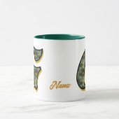 Personalisiertes Gänseblümchen-Monogramm Initial G Tasse (Zentrum)