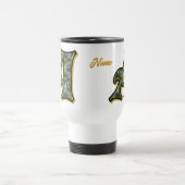 Personalisiertes Gänseblümchen-Monogramm Initiale Reisebecher (Mittel)