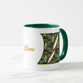 Personalisiertes Gänseblümchen-Monogramm Initiale  Tasse (VorderseiteRechts)