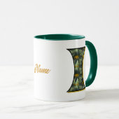 Personalisiertes Gänseblümchen-Monogramm Initiale  Tasse (VorderseiteRechts)
