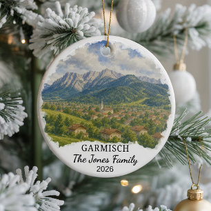 Personalisiertes Garmisch-Partenkirchen-Keramik-Or Keramik Ornament