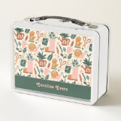 Personalisiertes Gartengeschenk Metall Brotdose (Rückseite)