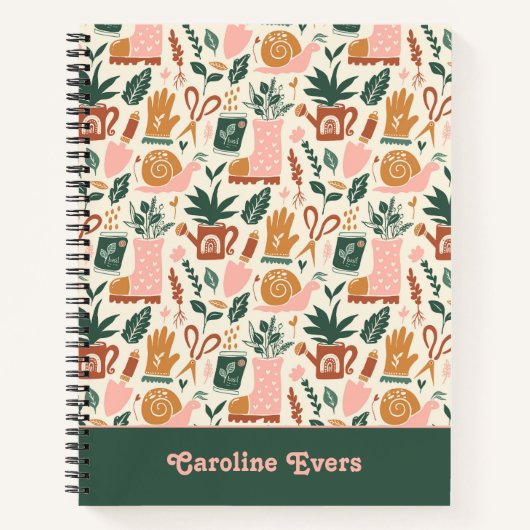 Personalisiertes GartenNotebook Notizblock (Vorderseite)