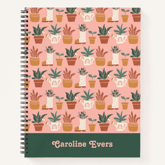 Personalisiertes GartenNotebook Notizblock (Vorderseite)