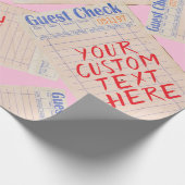 Personalisiertes Gastcheck-Geschenk Geschenkpapier (Ecke)