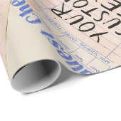 Personalisiertes Gastcheck-Geschenk Geschenkpapier (Rolleneckpunkt)