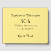 Personalisiertes Gästebuch 50 Jahre Party (Vorderseite)