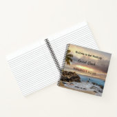 Personalisiertes Gästebuch am Strand Notizblock (Innenseite)