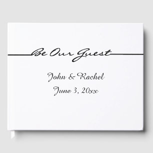 Personalisiertes Gästebuch "Be Our Guest"