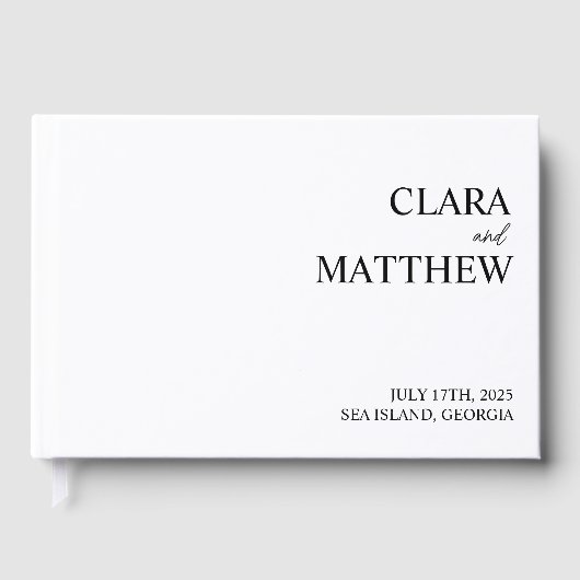 Personalisiertes Gästebuch Custom Wedding Empfang (Vorderseite)