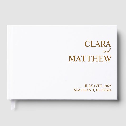 Personalisiertes Gästebuch Custom Wedding Empfang (Vorderseite)