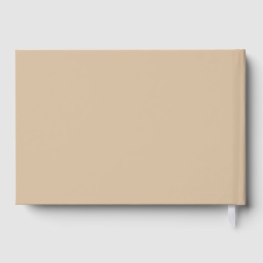 Personalisiertes Gästebuch Custom Wedding Empfang (Rückseite)