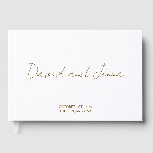 Personalisiertes Gästebuch, Custom Wedding Gästebu Gästebuch (Vorderseite)