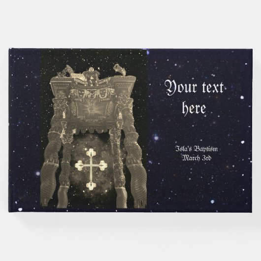 Personalisiertes Gästebuch der Taufe (Vorderseite)