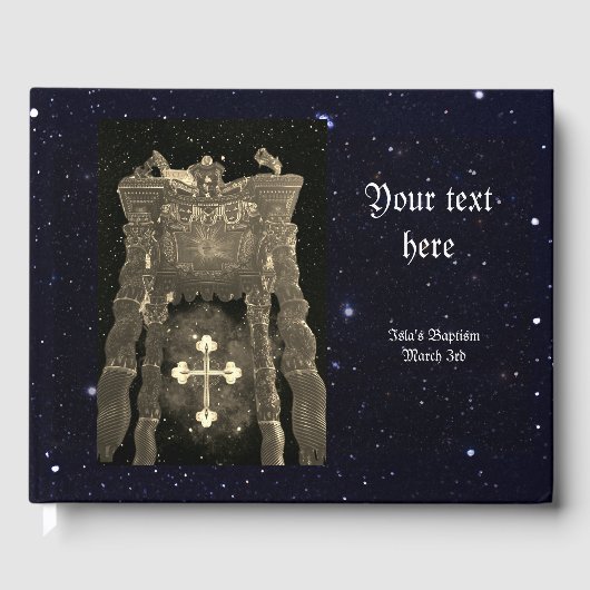 Personalisiertes Gästebuch der Taufe (Vorderseite)
