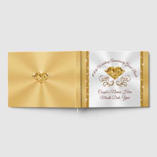 Personalisiertes Gästebuch für 50 Hochzeiten (Voll)