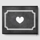 Personalisiertes Gästebuch in Schwarz (Rückseite)