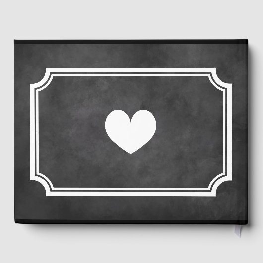 Personalisiertes Gästebuch in Schwarz (Rückseite)