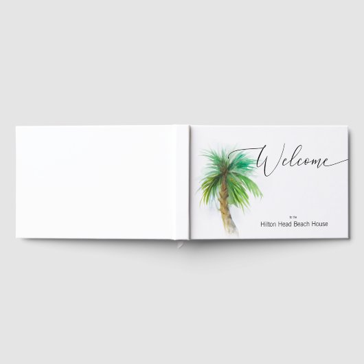Personalisiertes Gästebuch Tropical Palm Tree (Voll)