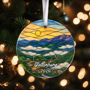 Personalisiertes Gatlinburg-Acrylabzeichen, Benutz Ornament