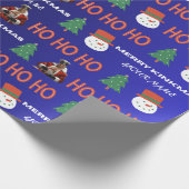 Personalisiertes Gay Leather Santa Xmas Wrapping P Geschenkpapier (Ecke)