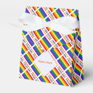 Personalisiertes Gay Pride LGBTQ-Fliesen-Zelt  Geschenkschachtel