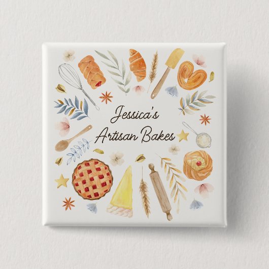 Personalisiertes Gebäck Button (Vorderseite)