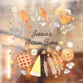 Personalisiertes Gebäck Fensteraufkleber (Blatt 2)