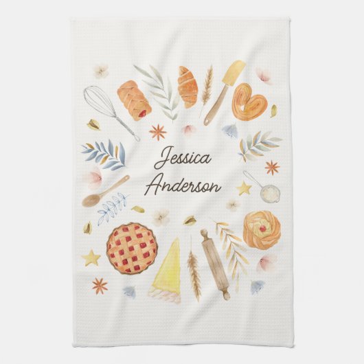 Personalisiertes Gebäck Geschirrtuch (Vertikal)