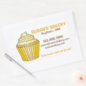 Personalisiertes Gebäck mit Aufklebern Rechteckiger Aufkleber (Umschlag)