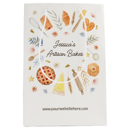 Personalisiertes Gebäck Mittlere Geschenktüte (Vorderseite)