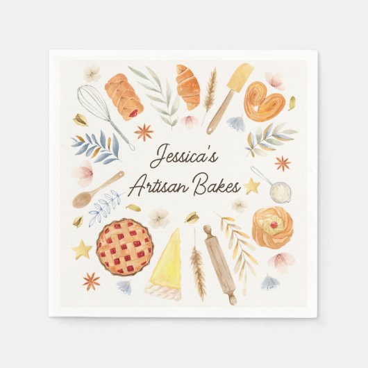 Personalisiertes Gebäck Serviette (Vorderseite)