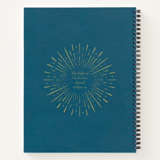 Personalisiertes Gebet oder Schriftzeichen Notizblock (Rückseite)