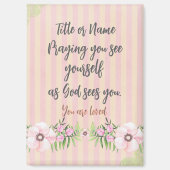 Personalisiertes Gebetsangebot Magnet (Vorderseite)